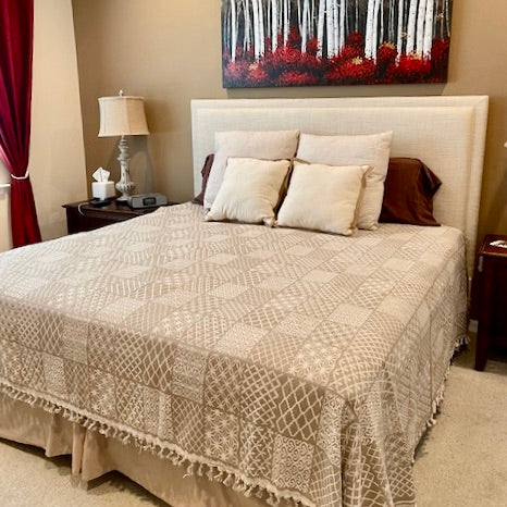 Damask Bedspread XXL, Mosaique - The-foutaspa